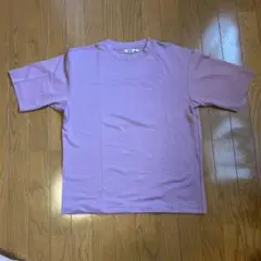薄紫 クルーネック Tシャツ 半袖