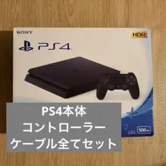 PS4 本体 コントローラー 各種ケーブル500GB CUH-2200A 箱あり