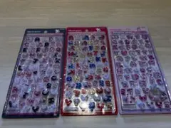 正規品 ハローキティ マイメロディボンボンドロップ シール もじ 3枚