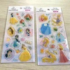 【新品】ディズニープリンセス＊Disney Princess エポキシシール２枚