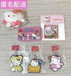 ハローキティ 一番くじ 1番くじ 50周年ラバーキーホルダー 缶ケース シール