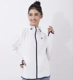 新品未使用　FILA フード付きウィンドブレーカー Mサイズ白ラッシュガード