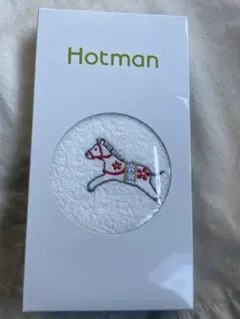 Hotman 刺繍馬 フェイスタオル R8026 ホワイト