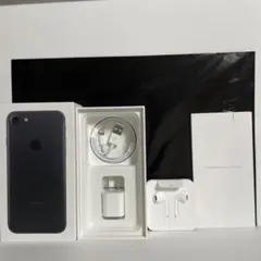 iPhone 7ブラック 箱　イヤホン　充電器