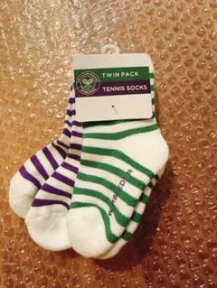 WIMBLEDON ベビー靴下 8-10cm 2足セット