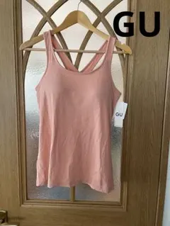 【新品未使用】GU ピンク クロスバック タンクトップ 3XL