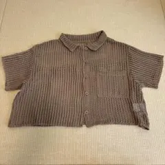 メッシュ 半袖シャツ ブラウン　NOAHL レディース服