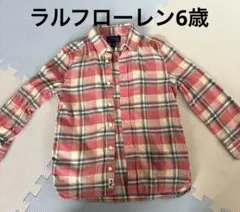Polo Ralph Lauren チェック柄長袖シャツ 6 ポケット付き