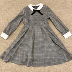 【ちょっちゃん様専用】フォーマルワンピース グレー系チェック