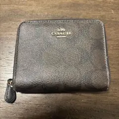 COACH ダークブラウン 二つ折り財布