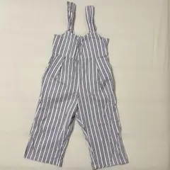 セラフ　110cm キッズ ストライプ柄 サロペット オーバーオール