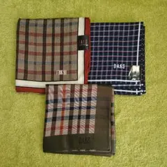 DAKS／ダックス【メンズ ハンカチ】3枚セット／新品・未使用