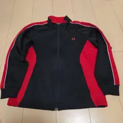 IGNIO キッズ ジップアップ ジャージ ブラック レッド 140cm