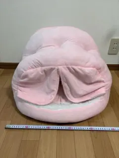 애완 동물 침대 돔 모양의 푹신한 분홍색