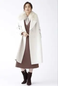 JILLSTUART ホワイトロングコート Mサイズ