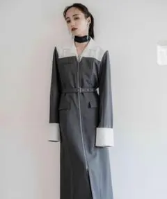 HARE ZIPレイヤー配色ワンピース