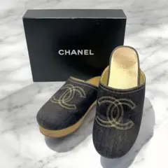 良品✨ シャネル ココマーク サボ サンダル 34 デニムのサムネイル