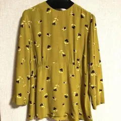 IENA トップス　ブラウス　デシンフラワー　花柄