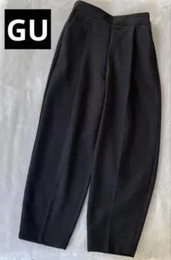 GU ストレッチアンクルパンツ　　ゆったり　　　ブラック　サイズM