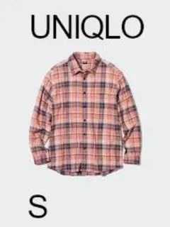 UNIQLOフランネルチェックシャツレギュラーカラー/重宝良品S