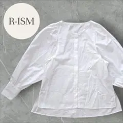 《新品未使用》R-ISM リズム パフスリーブ シャツ ブラウス 比翼ボタン