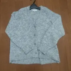 グレー ニット カーディガン 長袖