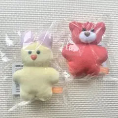 mojojojo マスコットぬいぐるみ GIGO限定 うさぎ　赤いくま