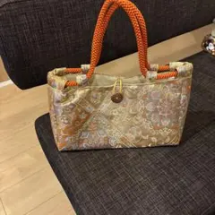 新品未使用品　　手作りバッグ　 帯利用作品