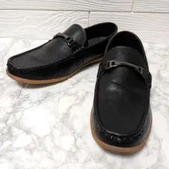 お得 ドライビングシューズ スリッポン メンズ ブラック 26.5〜27.0cm