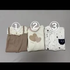 ロンパース　ツーウェイオール 3点セット　まとめ売り　50 60 70 新生児