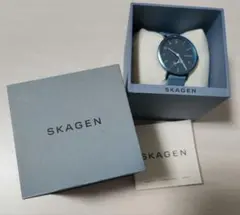 SKAGEN ブルー アナログ腕時計 レディース