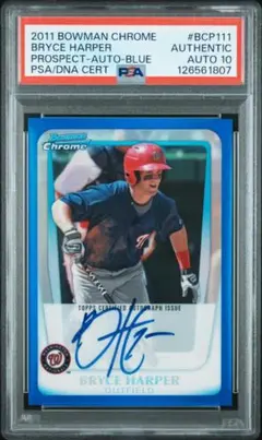 2011 Bowman Chrome Bryce Harper Blue 150