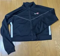 Nike ブラック ジャージ　レディース　アウター　黒　ナイキ　ショート丈　花