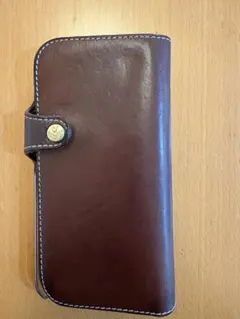 HUKURO iPhone14 革ケース　栃木レザー　手帳型　ブラウン
