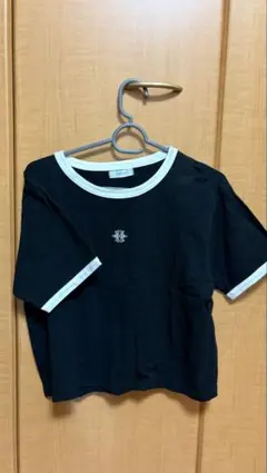 リンガーTシャツ 半袖 ブラック
