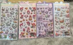 海外製　サンリオぷっくりシール　4枚セット