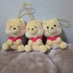 プーさん　むにゃすや　ぬいぐるみ3体セット