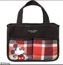 新品未使用 sweet 付録 ブルーレーベル ミッキーマウス インテリアバッグ
