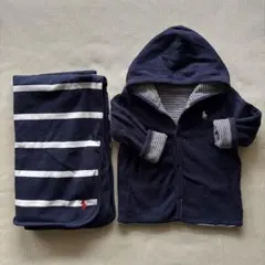 ラルフローレン ベビー リバーシブルパーカー＆ブランケットセット 70 80