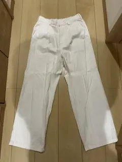 gu デニムバギースラックス メンズ sサイズ　ホワイト