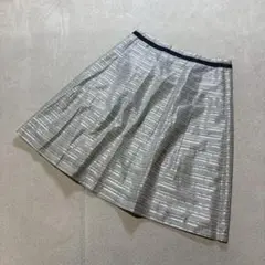 UNTITLED （アンタイトル） ワールド 日本製 ボーダー柄 フレアスカート