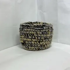 ミニチュアカゴバック　小物入れ　毛糸