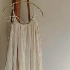 【新品】Alumu. linen pleats camisole ワンピース