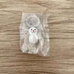 どうぶつの森　つながリングチャーム　雪だるま