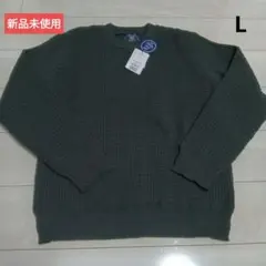 [新品]COMME CA COMMUNE ウォッシャブル ワッフル ニット L