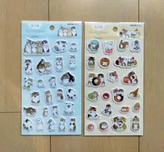 2種セット モフサンド mofusand ぷくっとシール セリア 猫 ねこのサムネイル