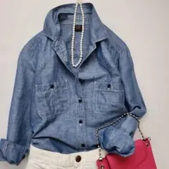 着心地◎✨アーバンリサーチドアーズ　リネンシャツ　サイズONE