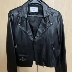 最終お値下げ！STUDIOUS 黒 レザーライダースジャケット サイズ1