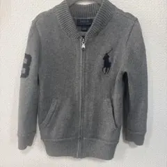 Polo Ralph Lauren グレー ジップアップカーディガン 100cm