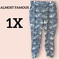 レア✨ALMOST FAMOUS 【1X】カーゴパンツ カモフラージュ 迷彩柄
